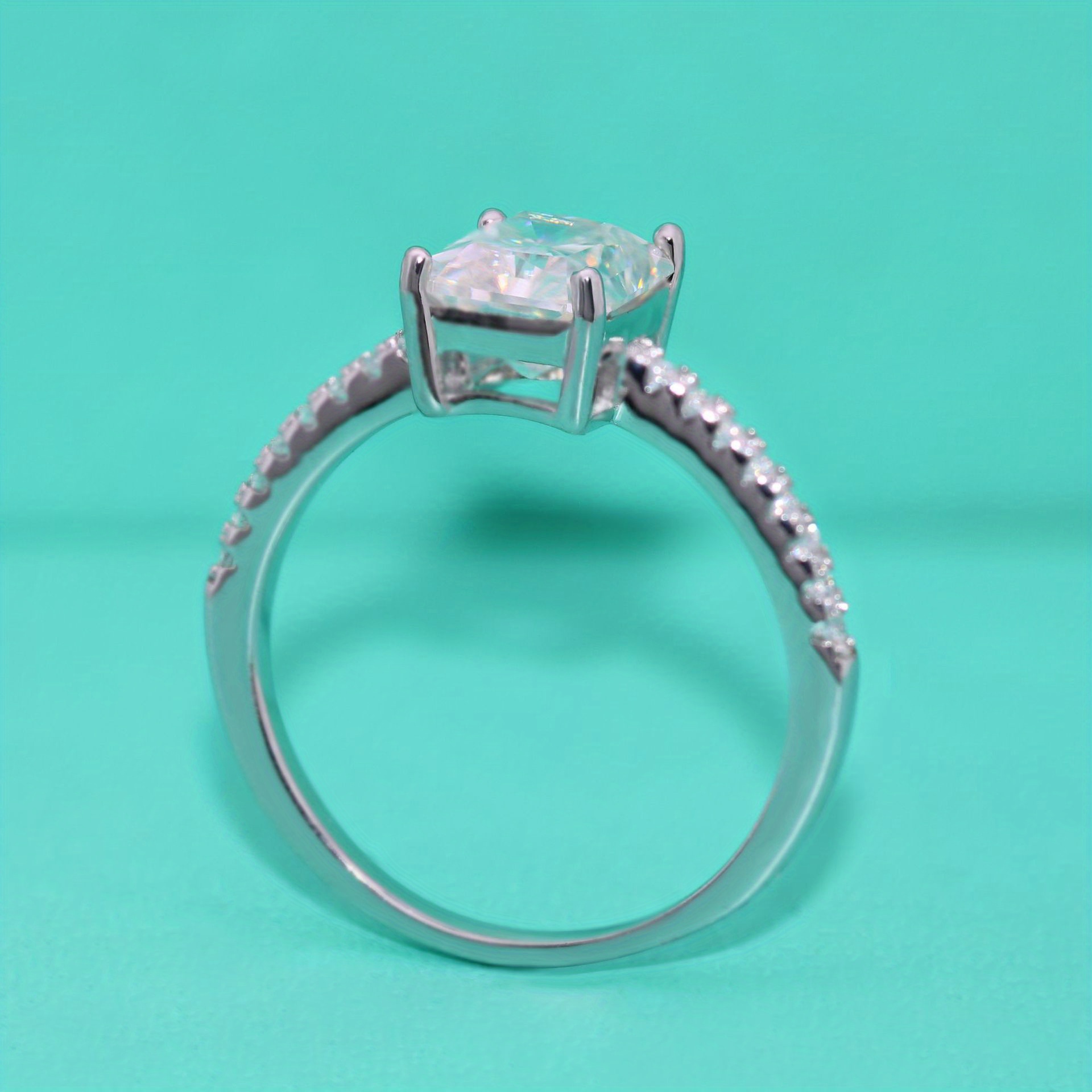 S925 Moissanite Rings Women Wedding Rings